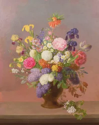 Frühlingsblumen in einer Vase